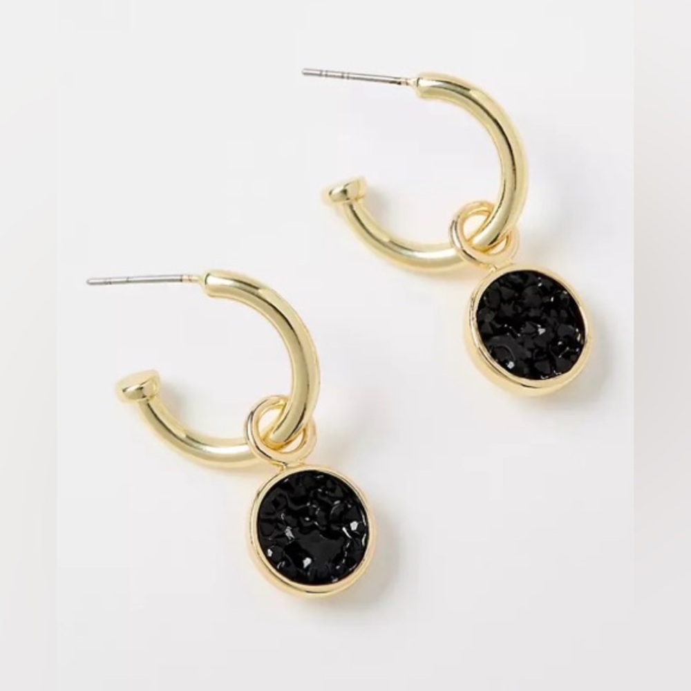 LOFT circle drop hoop  Earring